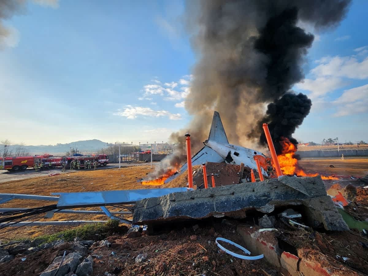 Al menos 176 muertos en un accidente aéreo en Corea del Sur