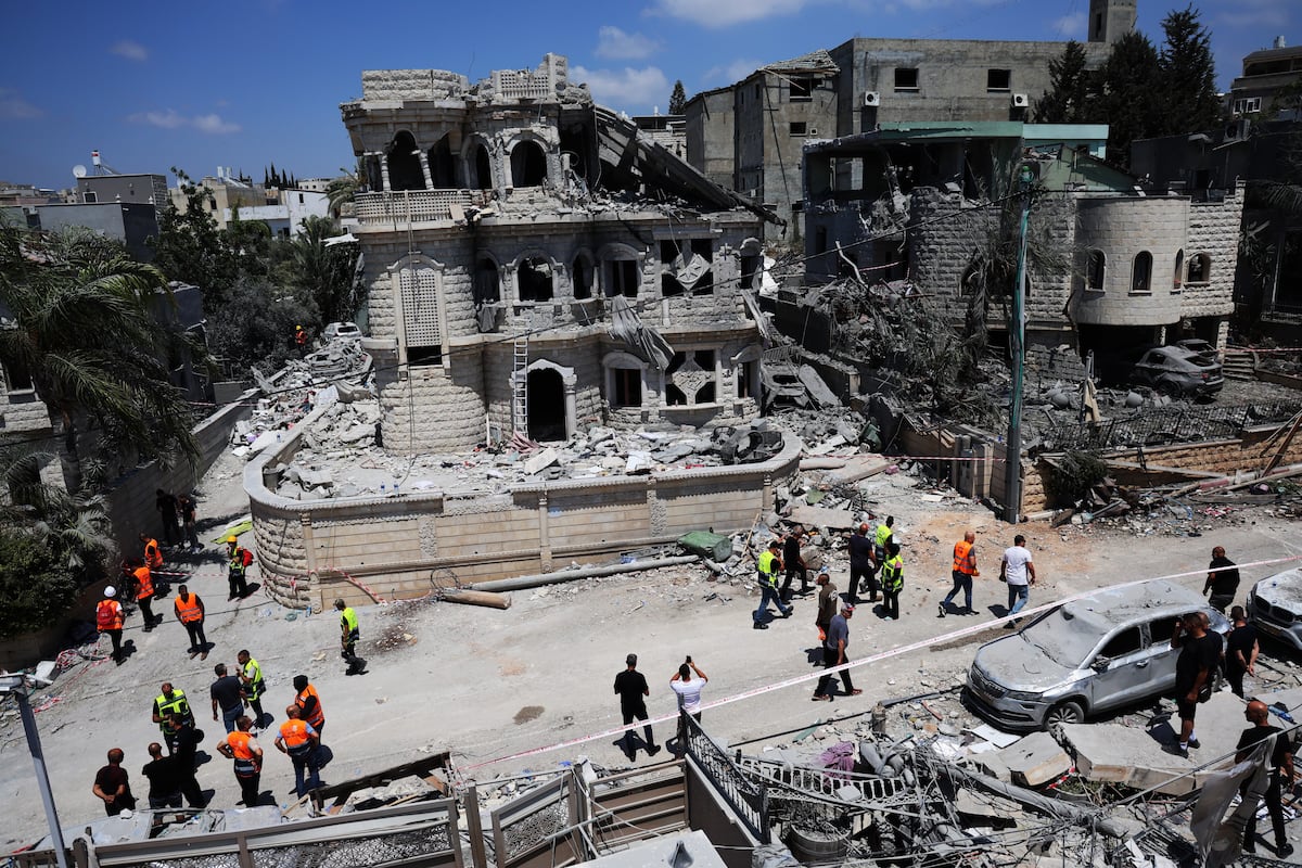 Misiles iraníes sobre Tamra, el pueblo israelí de población árabe