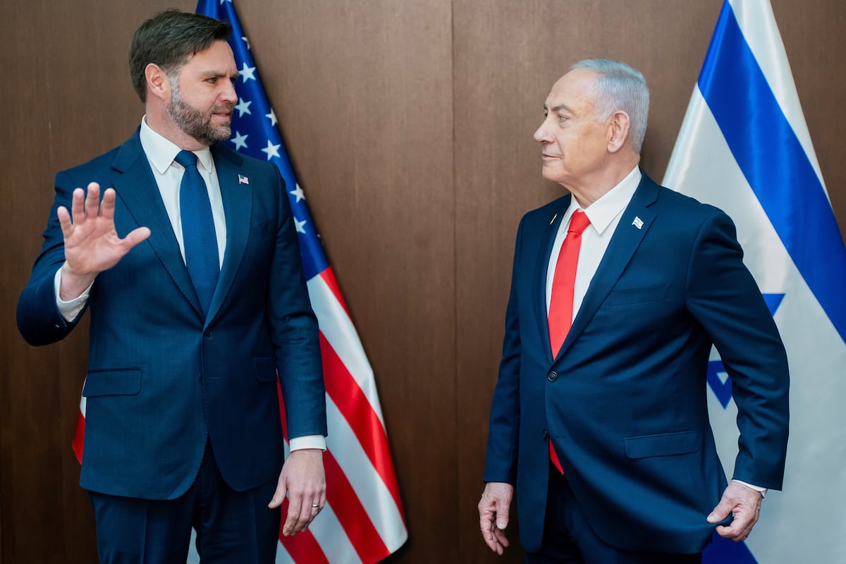 J. D. Vance subraya ante Netanyahu el compromiso de EE UU con la “dura tarea” de desarmar a Hamás en Gaza