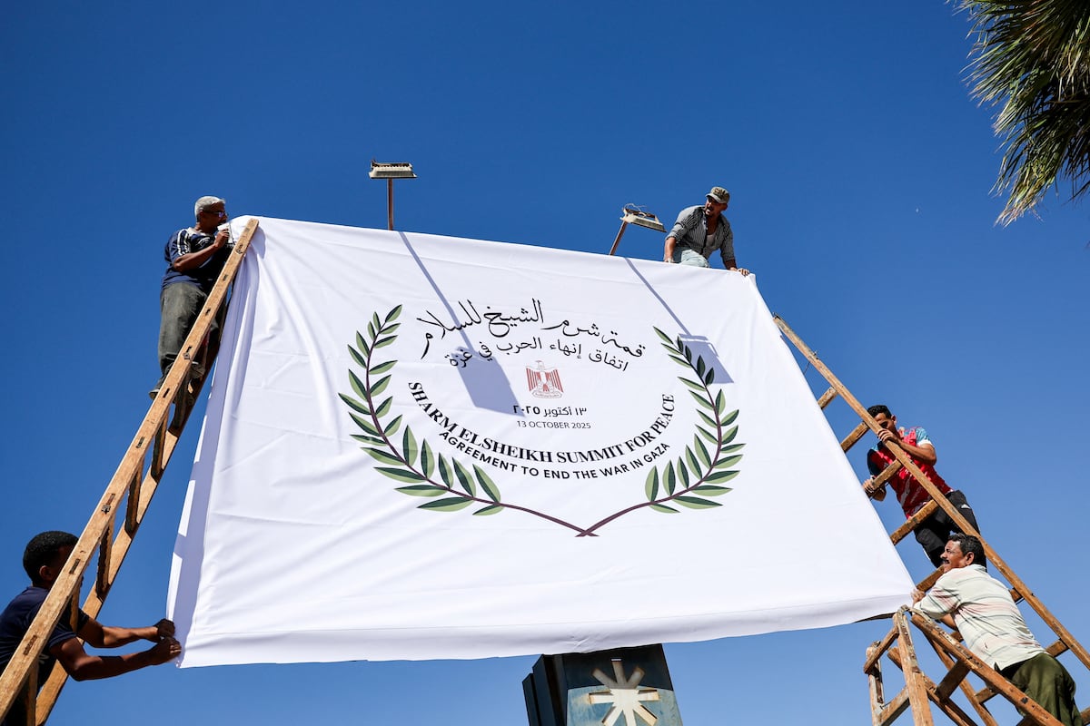 Trump y Al Sisi presiden una cumbre en Egipto para apuntalar el plan de paz en Gaza