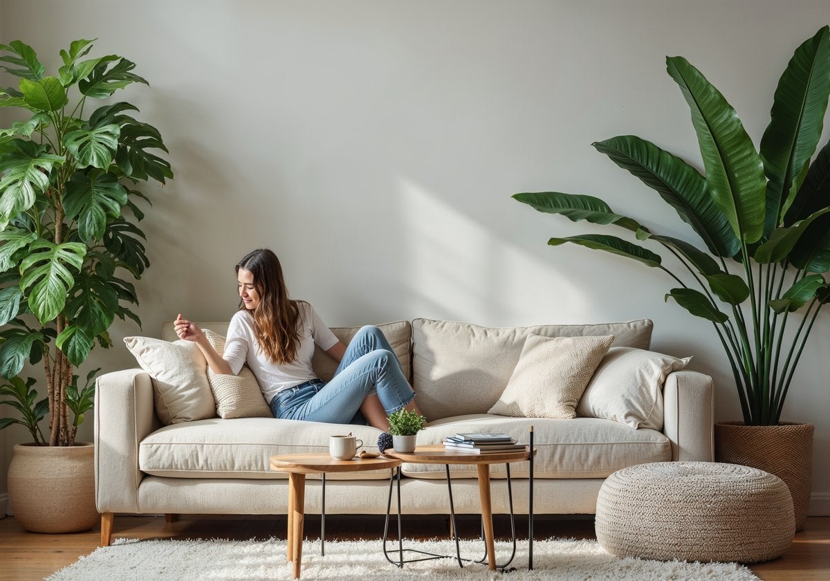 Estas plantas grandes artificiales parecen de verdad y son perfectas para decorar tu hogar