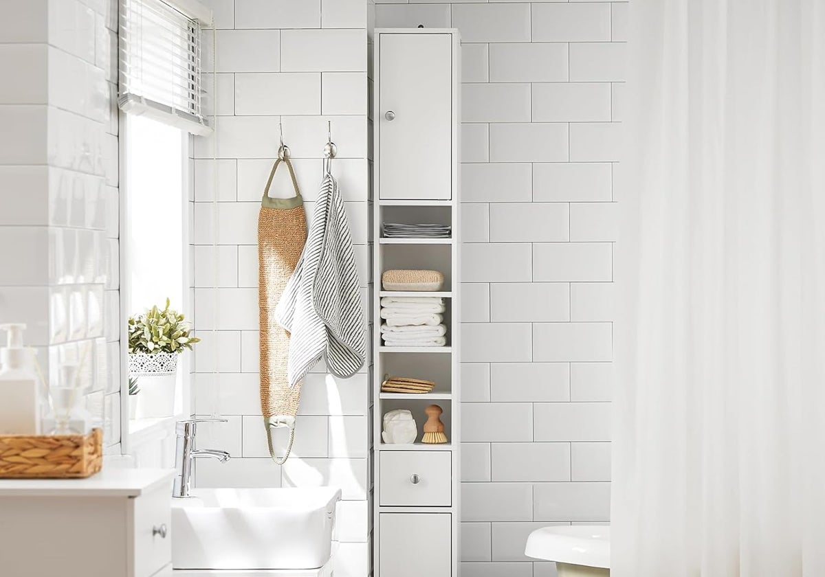 Las mejores columnas de baño para tener tus productos de higiene ordenados en poco espacio