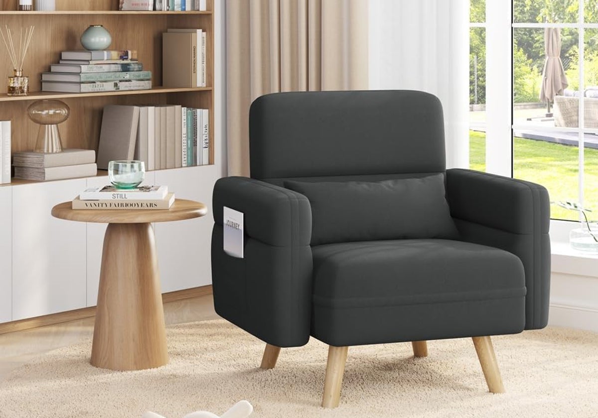 Te vas a enamorar de este sofá individual que combina ergonomía, estilo y funcionalidad