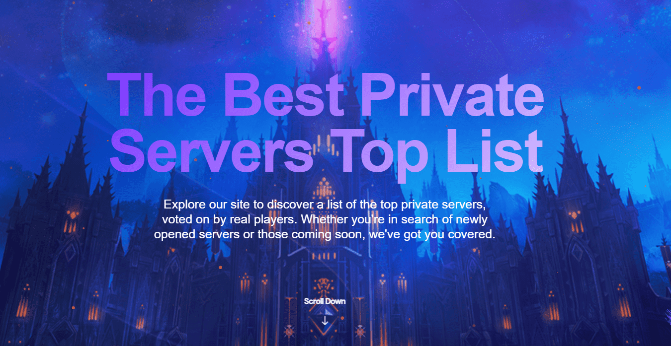 Stage Of Games™ — The Ultimate Private Server List