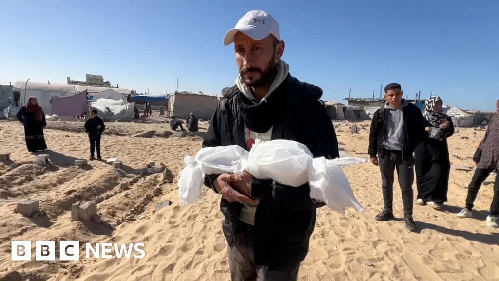 ‘He’s frozen’: Babies dying in Gaza as cold weather compounds the impact of war