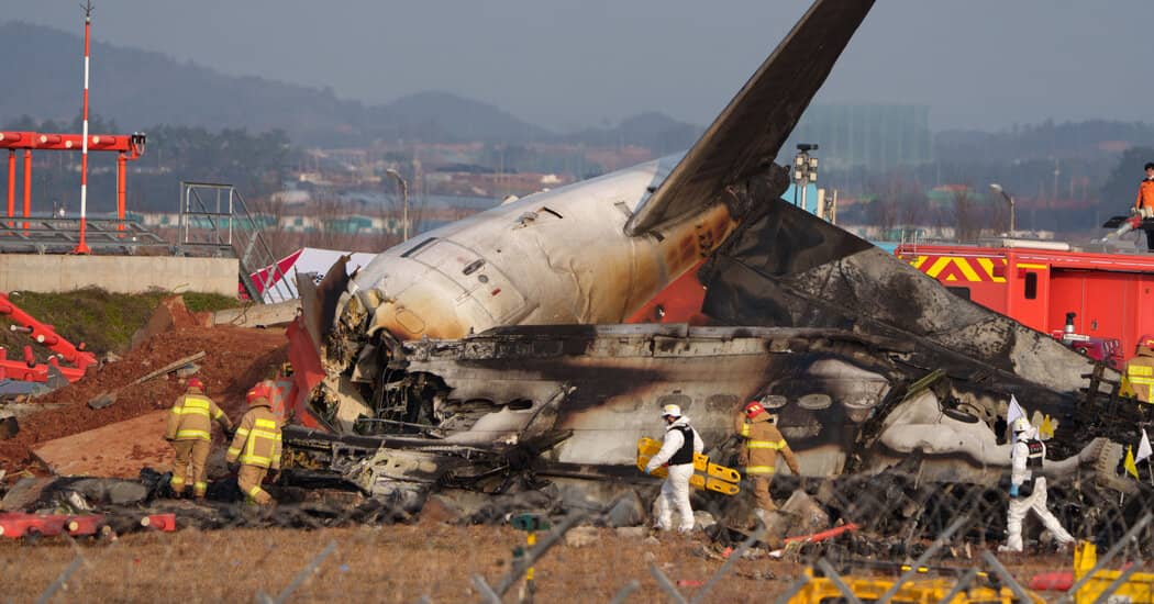 Anger and Agony in South Korea After Jeju Air Passenger Jet Crashes, Killing 179