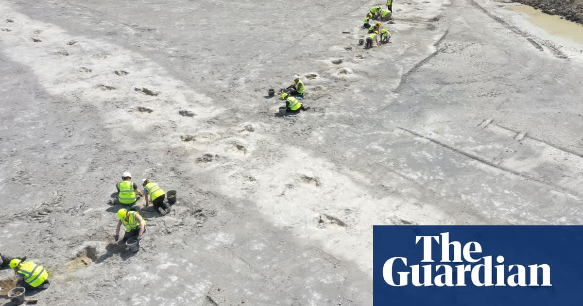 Biggest trackway of dinosaur footprints found in Oxfordshire quarry