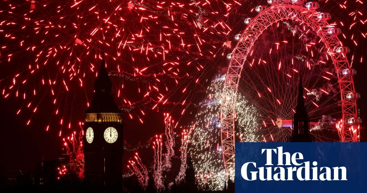 London welcomes new year with fireworks as weather cancels events across UK