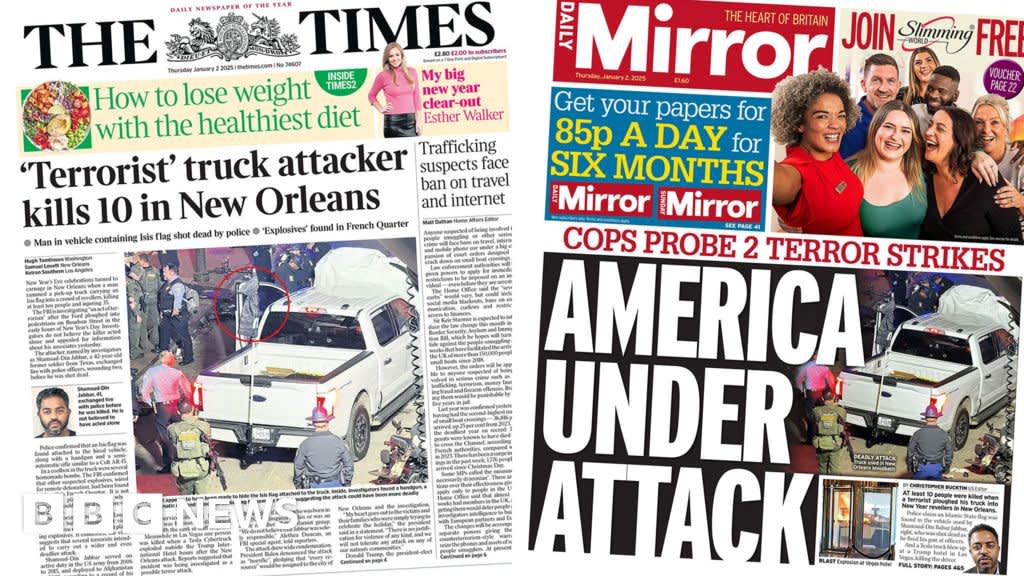 The Papers: ‘America under attack’ and crack down on people traffickers