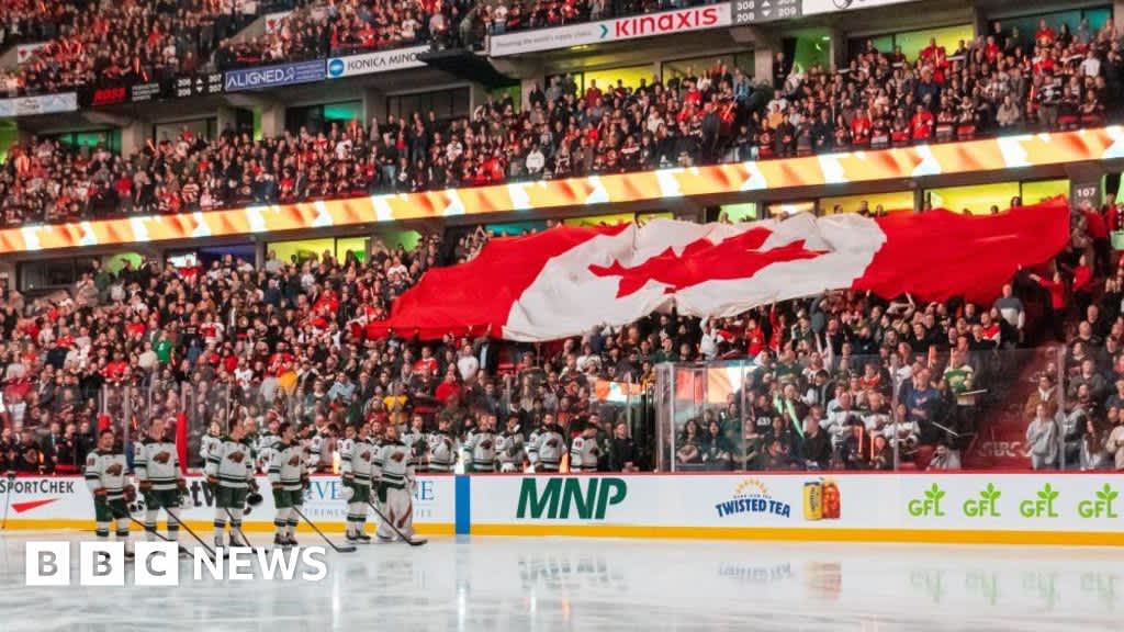 Canadian fans boo US anthem as tariffs spur ‘buy local’ pledge