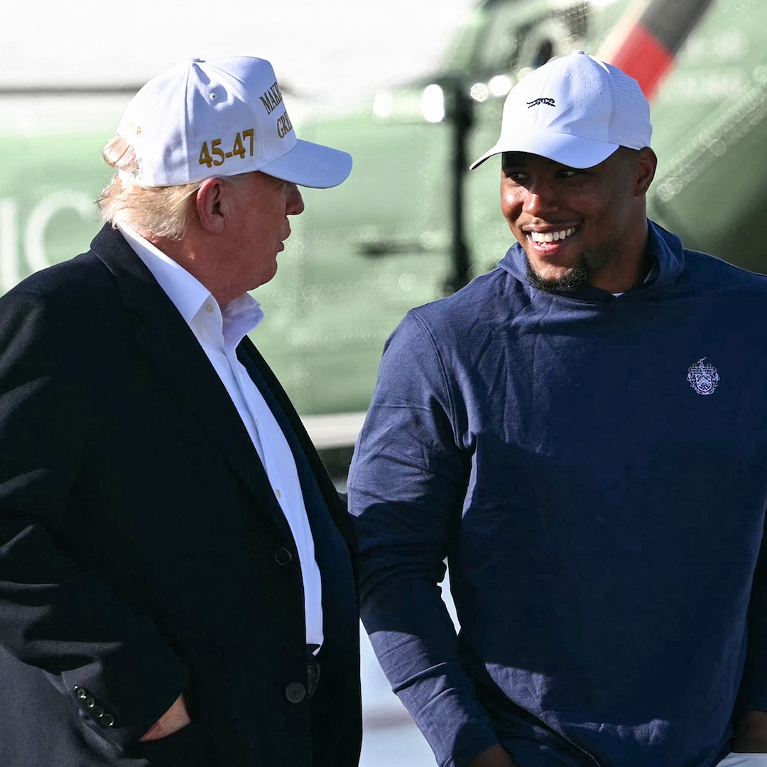 Eagles’ Saquon Barkley Reacts to Criticism Over Donald Trump Outing