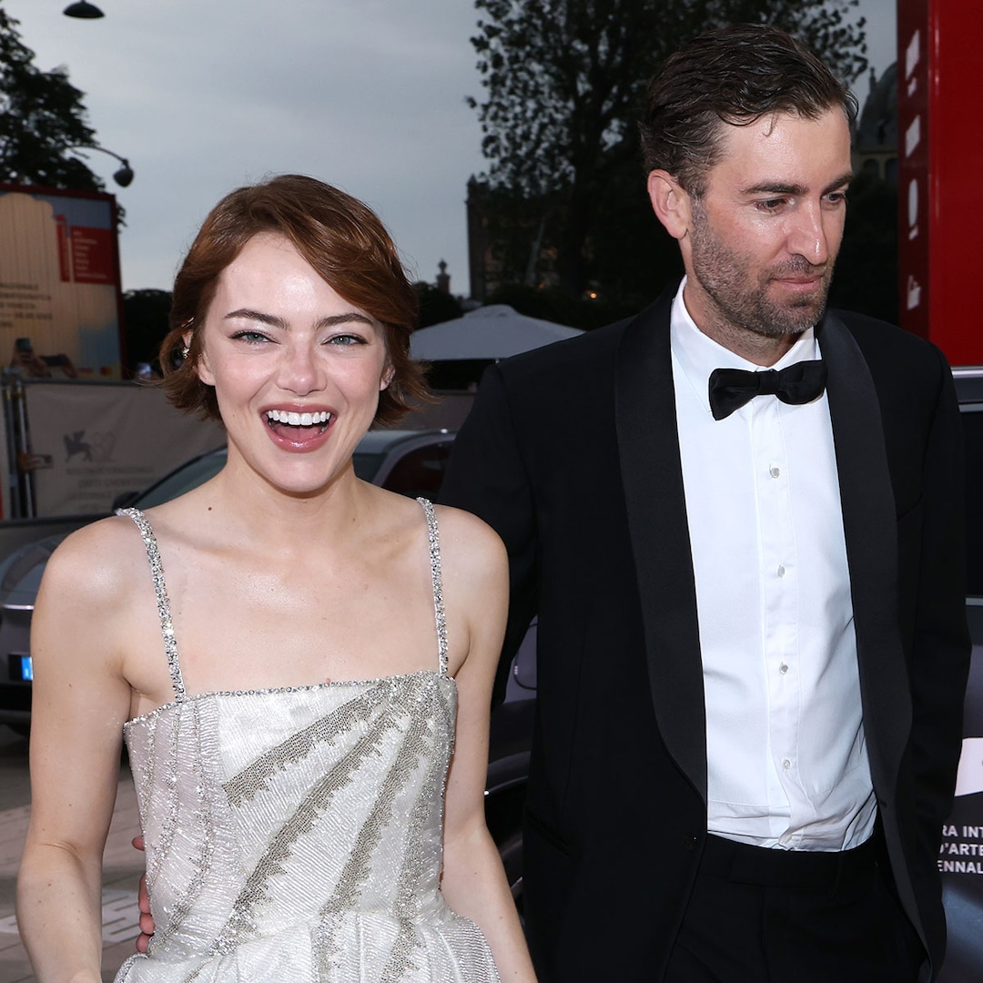 See Emma Stone’s Rare PDA With Husband Dave McCary on Red Carpet