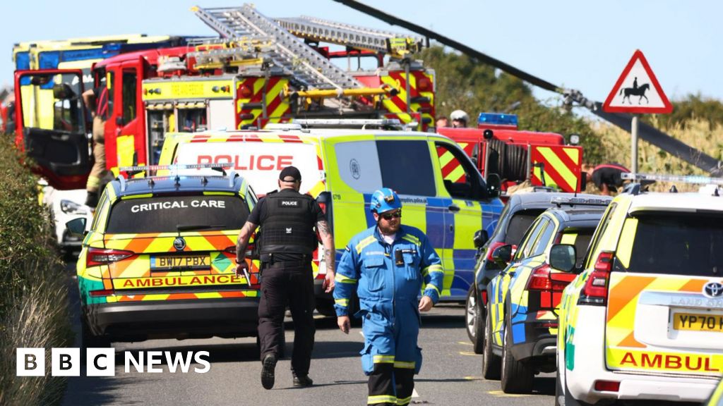 Three dead and one injured as helicopter crashes during flying lesson