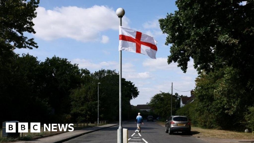National flags have started lining some English streets. They may say something more