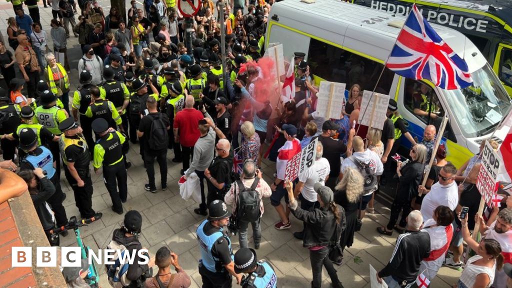 Asylum seeker hotel protests take place in UK